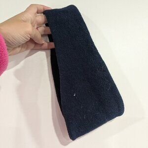 Peepers Contoured Fleece Headband Navy Blue Black